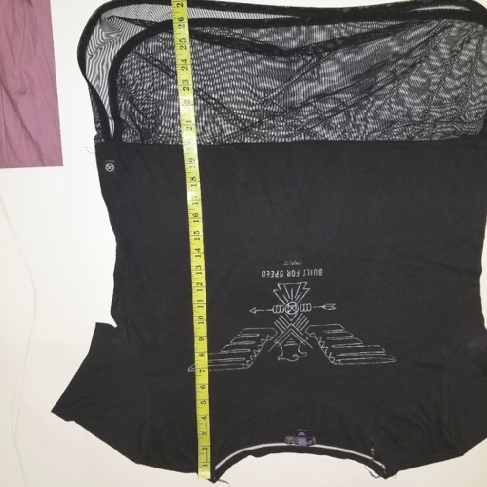 Ardene| Black Short Sleeve Shirt with Mesh - Picture 6 of 9